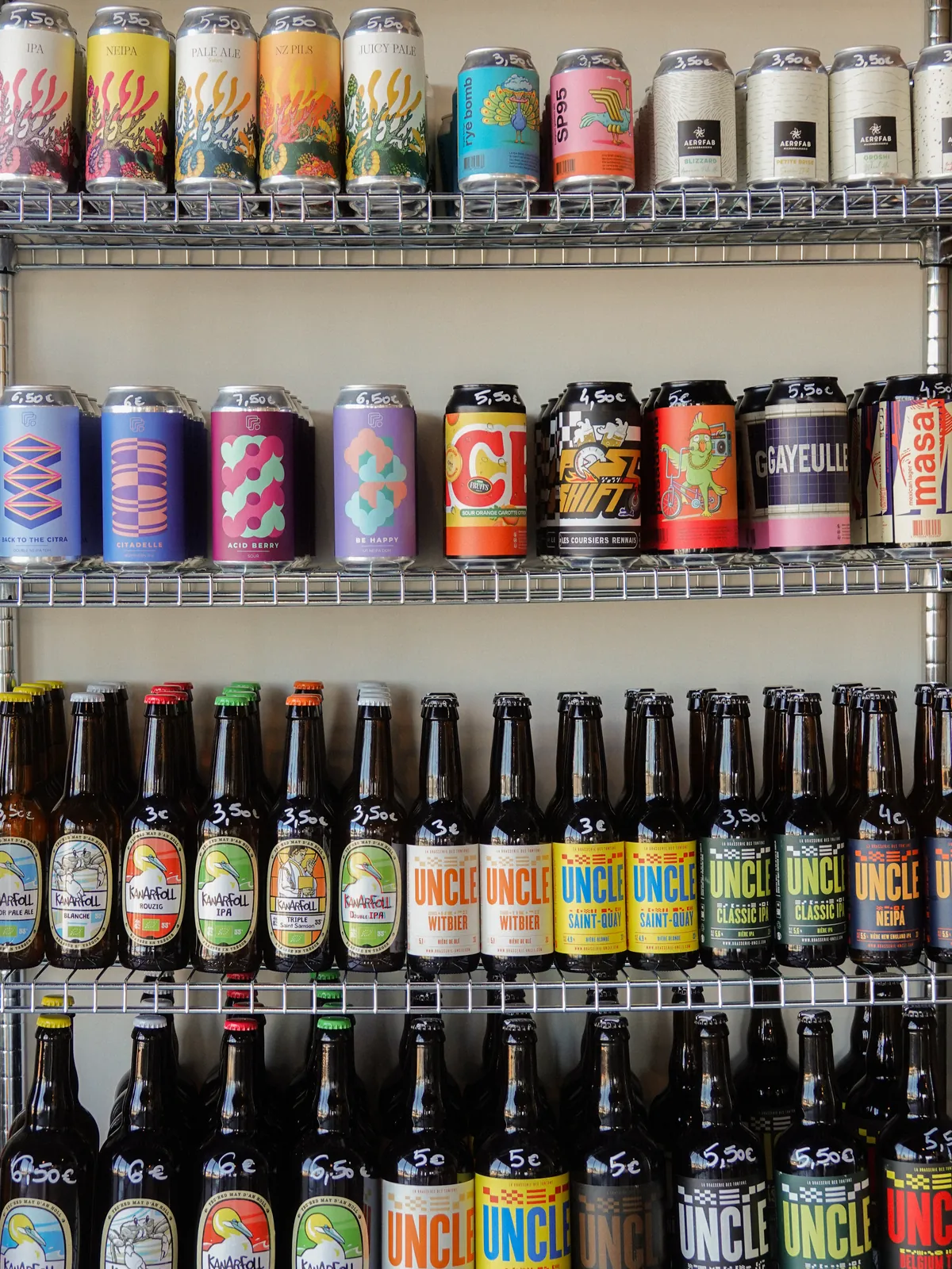 Bières et cidres bretons chez Arrosé